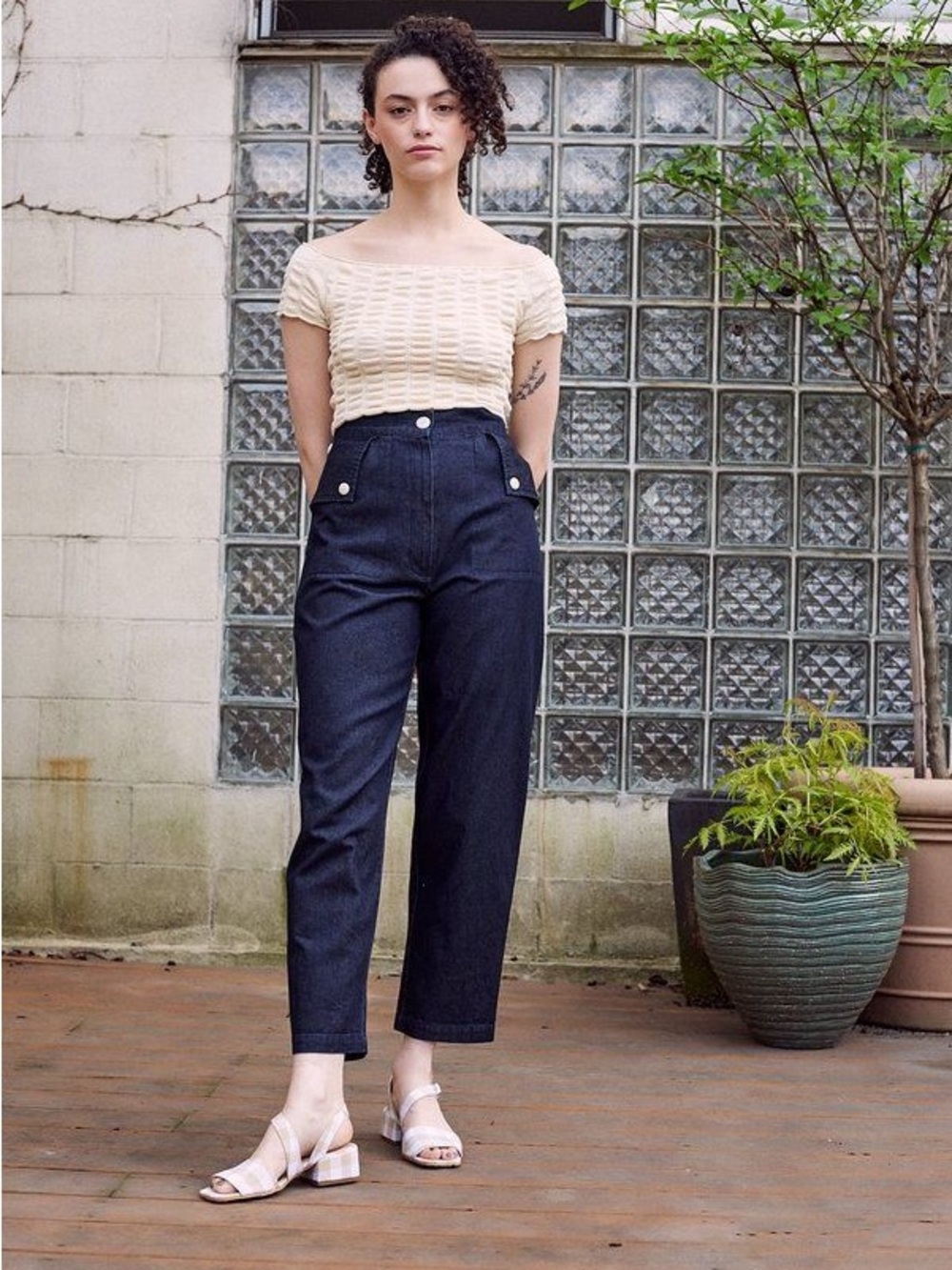 Ilana Kohn Huxie Pant - lightweight denim - 10 - Picture 5 of 6